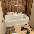 Bathroom New Sub floor and Tub Installed